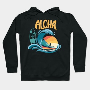 Surfing Aloha Hoodie